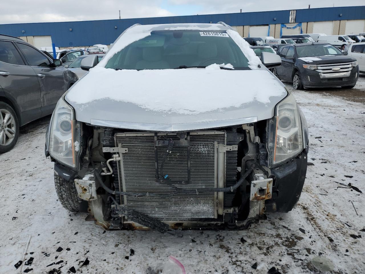 2015 Cadillac SRX VIN 3GYFNEE34FS640865 Copart auction photo, front end damage thumbnail 5