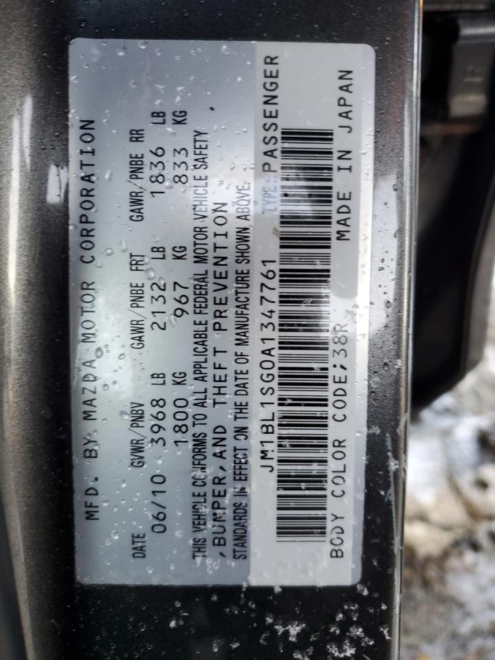 2010 Mazda 3 VIN JM1BL1SG0A1347761 Copart auction photo, front end damage thumbnail 14