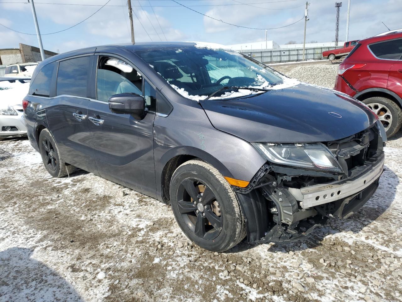 2018 Honda Odyssey VIN 5FNRL6H58JB105115 Copart auction photo, front end damage thumbnail 4