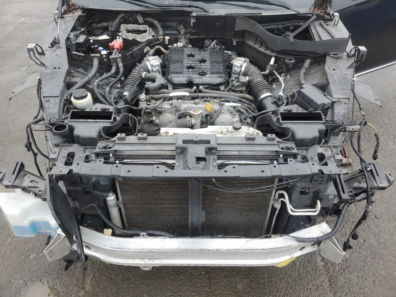 2017 Infiniti QX70 VIN JN8CS1MW1HM415834 Copart auction photo, stripped / vandalism damage thumbnail 11