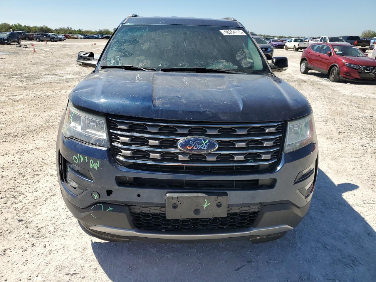 2016 Ford Explorer VIN 1FM5K8DHXGGC56772 Copart auction photo, front end / side damage thumbnail 5