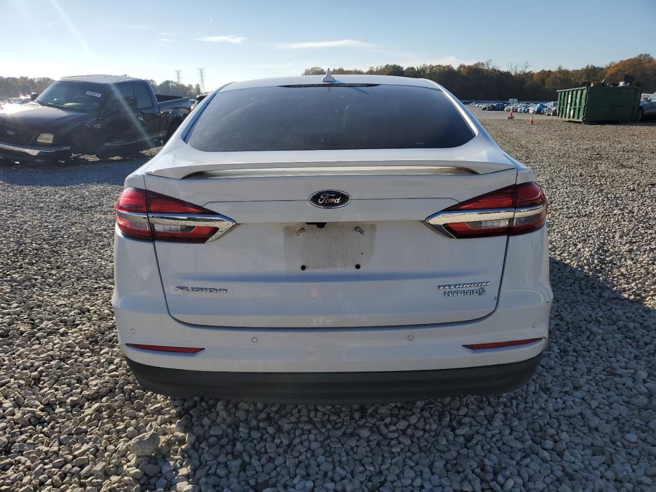 2019 Ford Fusion VIN 3FA6P0RU3KR140046 Copart auction photo, front end / rear end damage thumbnail 6