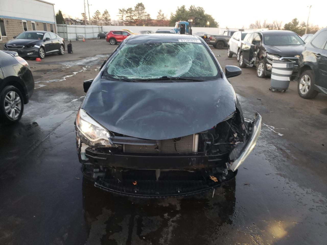 2015 Toyota Corolla VIN 2T1BURHE8FC403563 Copart auction photo, rollover damage thumbnail 5