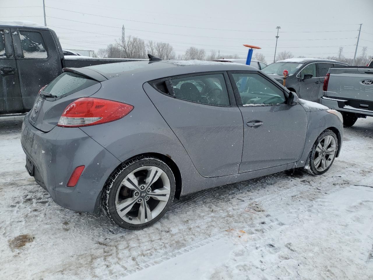 2013 Hyundai Veloster VIN KMHTC6AD1DU178101 Copart auction photo, front end damage thumbnail 3
