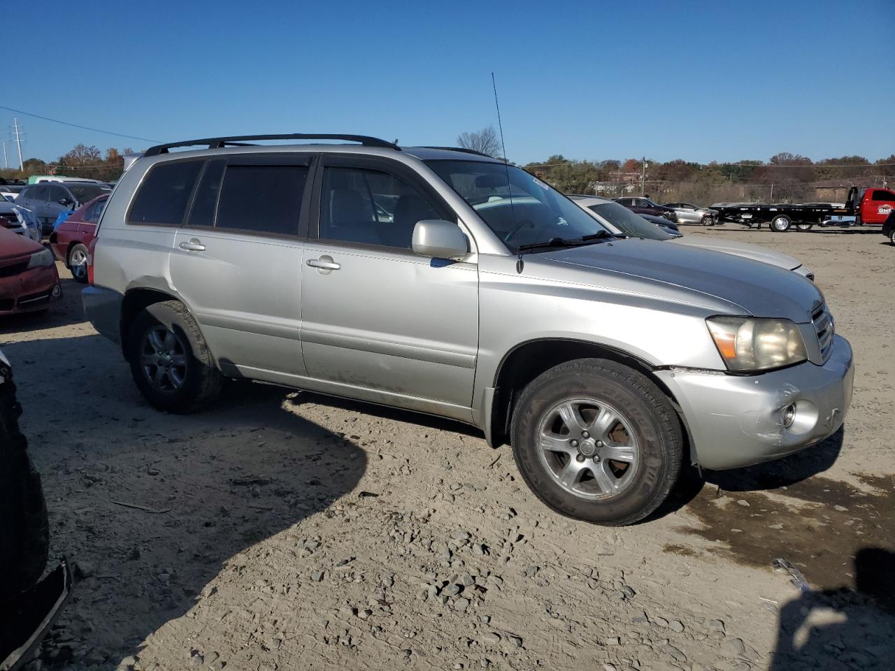 2007 Toyota Highlander VIN JTEHP21A070220990 Copart auction photo, front end / side damage thumbnail 4