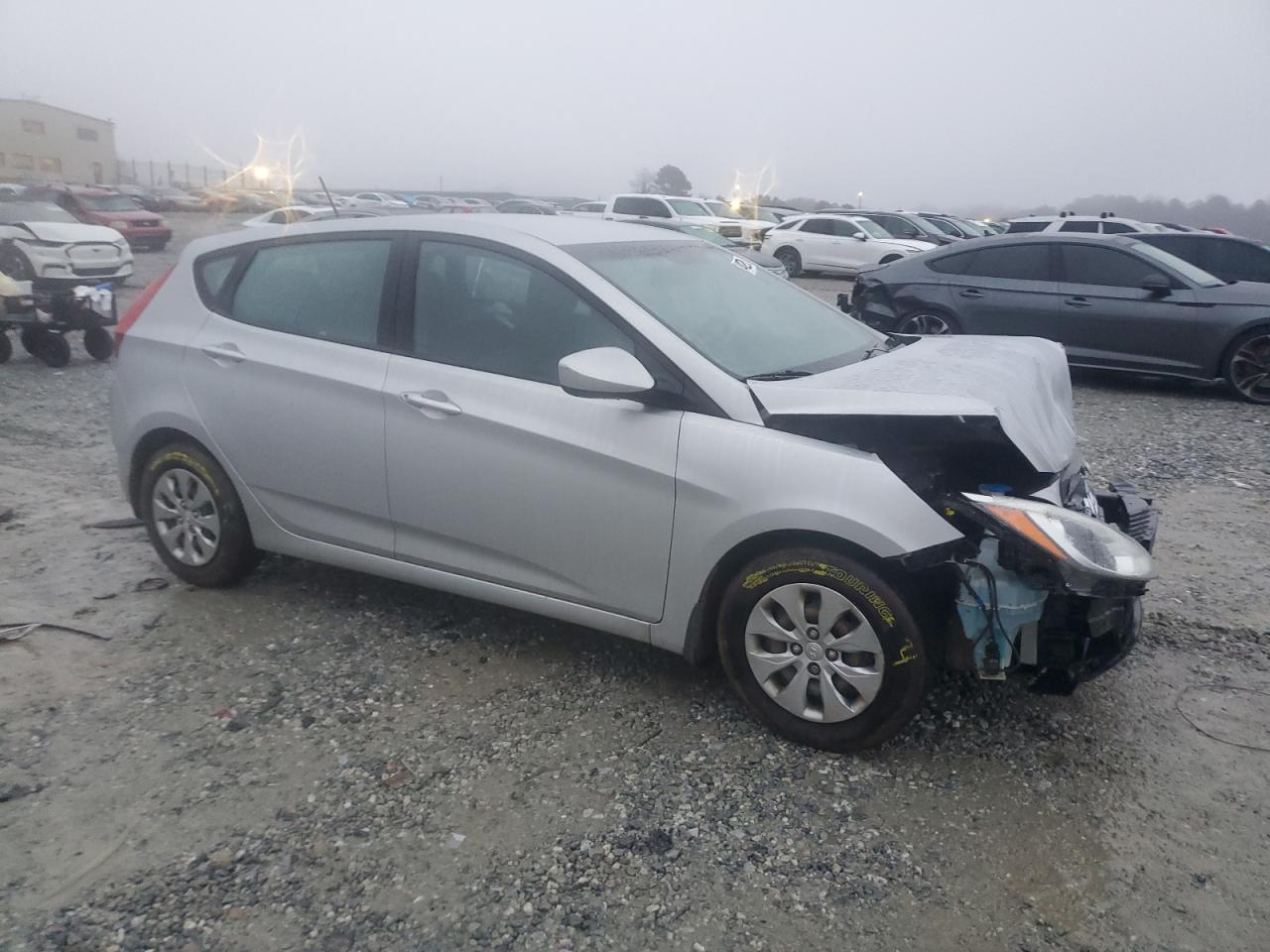 2015 Hyundai Accent VIN KMHCT5AE6FU222261 Copart auction photo, front end / mechanical damage thumbnail 4