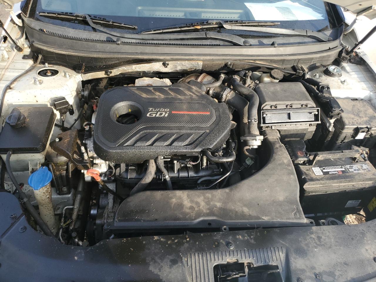 2015 Hyundai Sonata VIN 5NPE34AB0FH186123 Copart auction photo, front end / rear end damage thumbnail 13