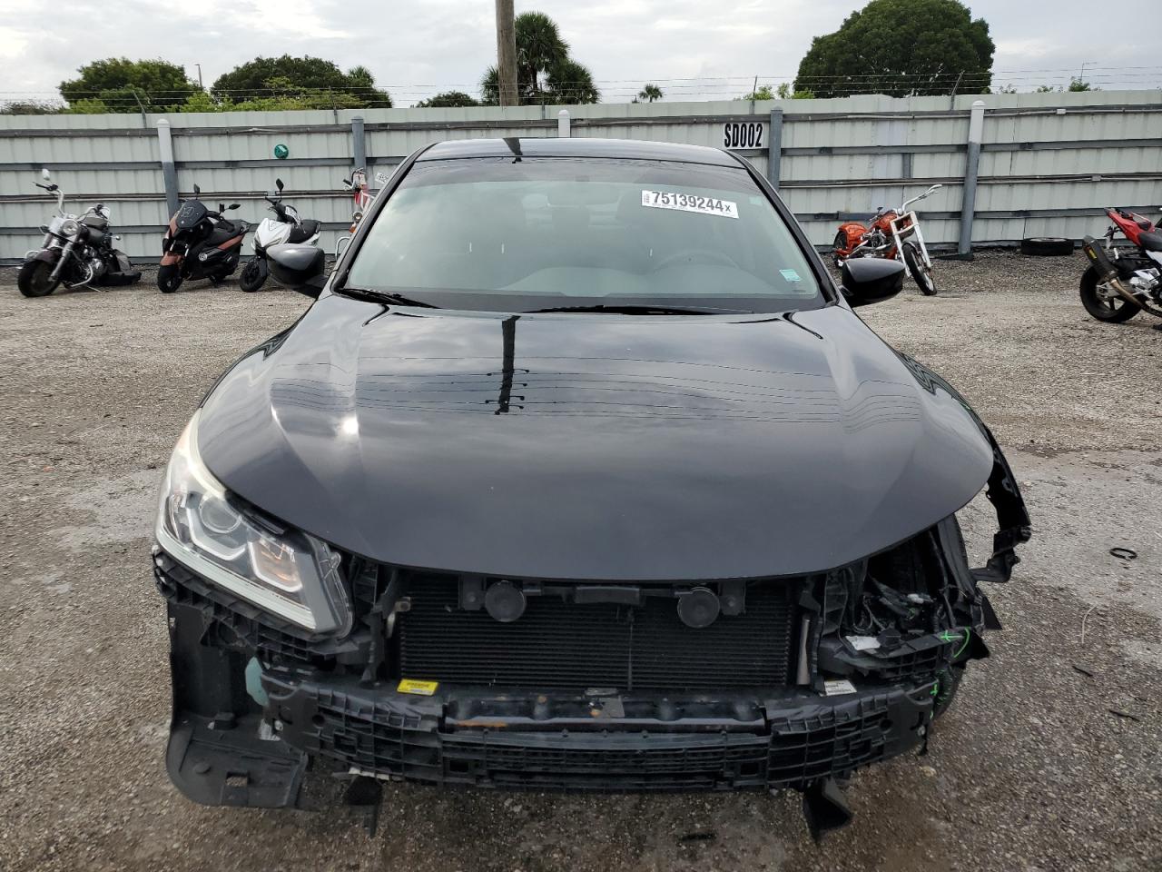 2017 Honda Accord VIN 1HGCR2F3XHA084836 Copart auction photo, undercarriage / front end damage thumbnail 5
