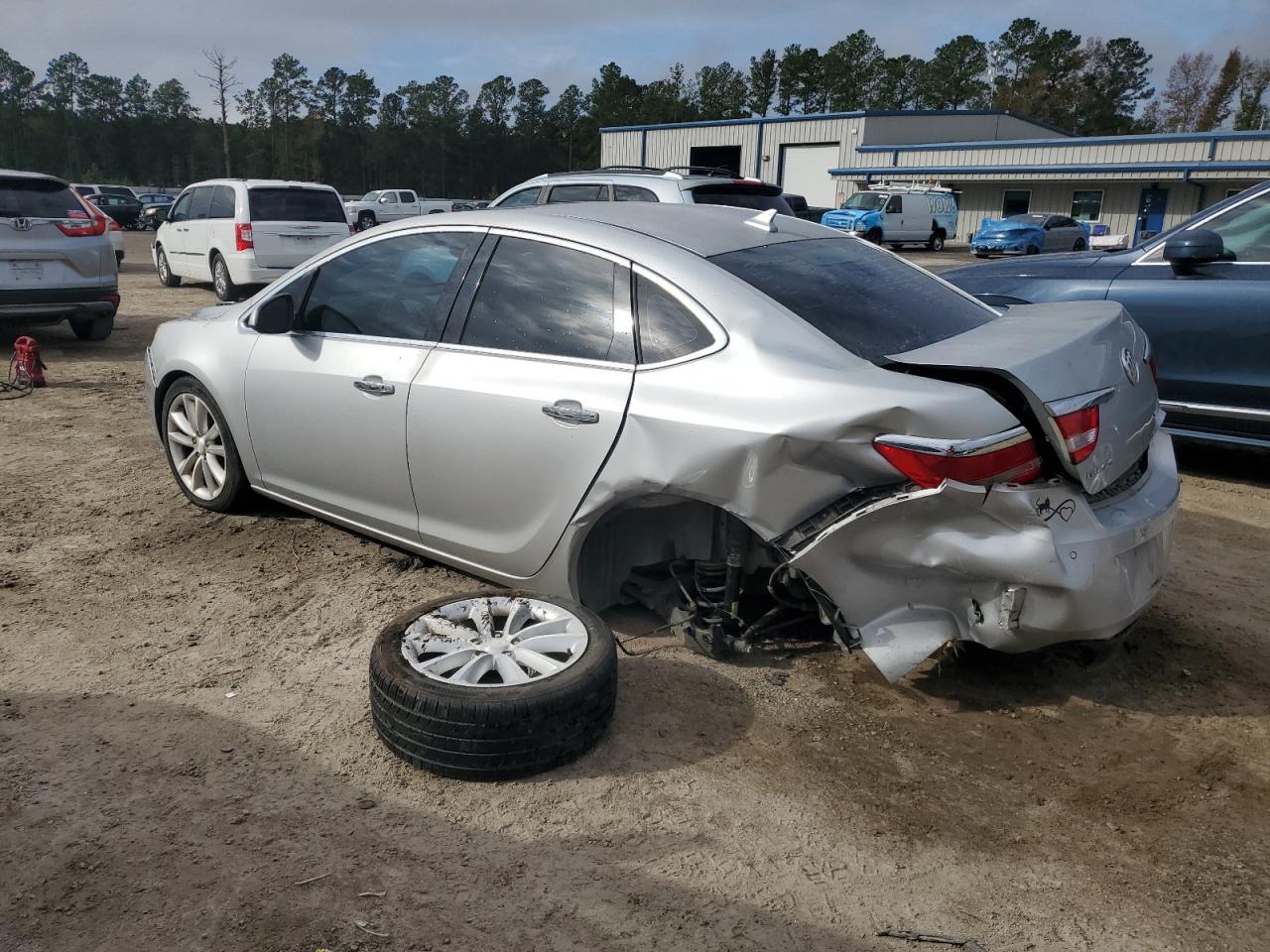 2014 Buick Verano VIN 1G4PR5SKXE4122425 Copart auction photo, all over damage thumbnail 2