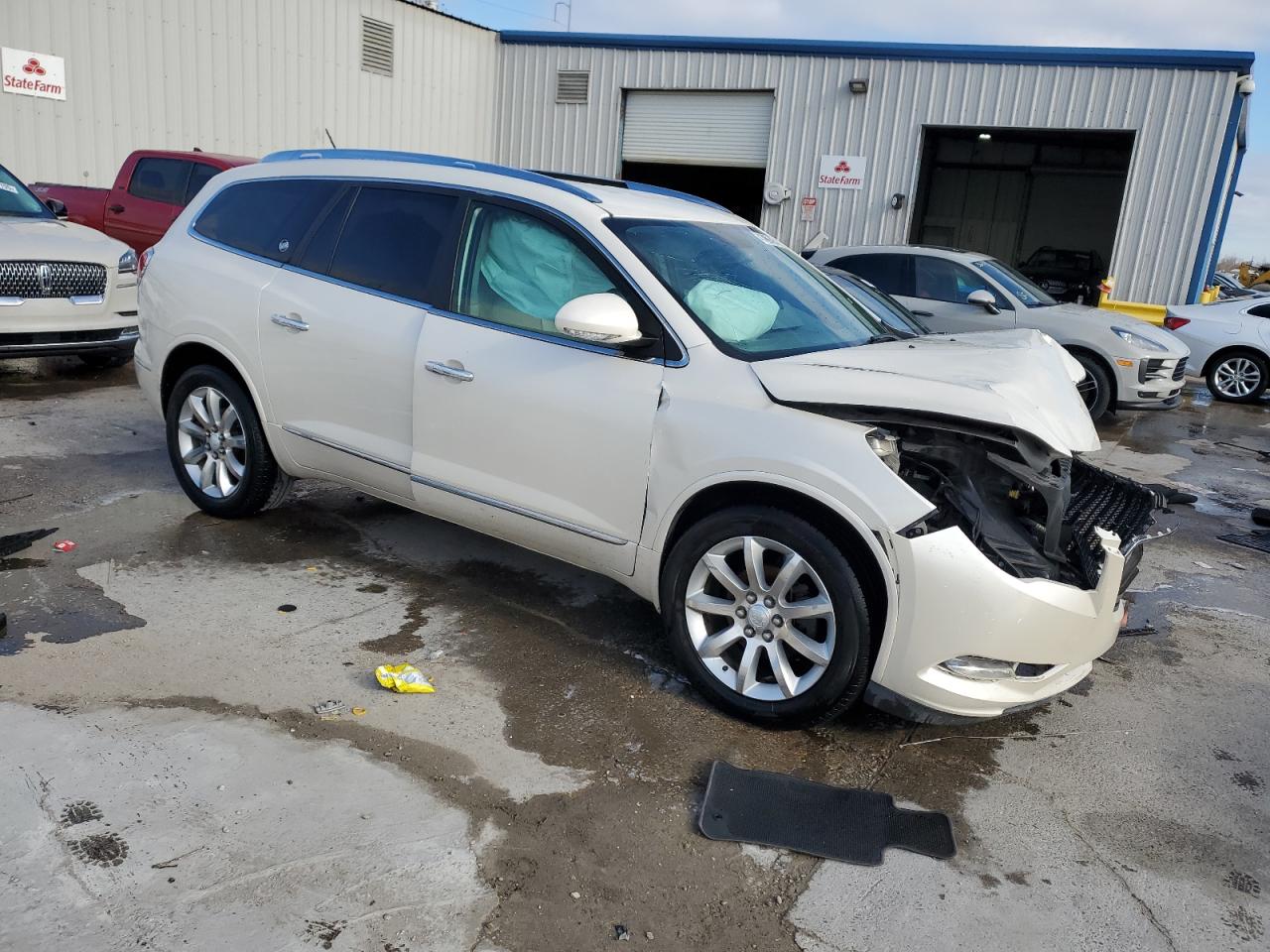 2014 Buick Enclave VIN 5GAKRBKD8EJ164609 Copart auction photo, front end damage thumbnail 4
