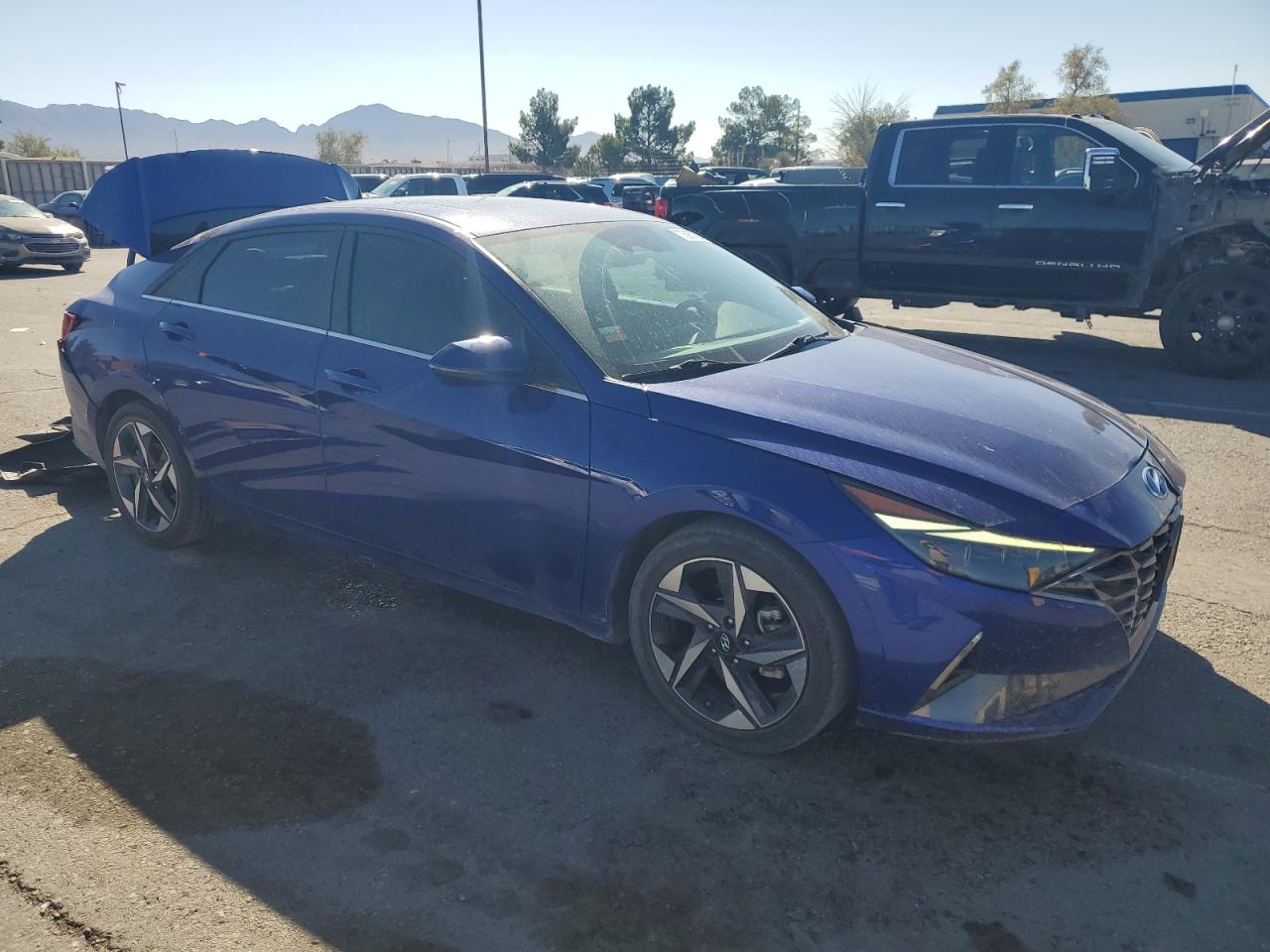 2023 Hyundai Elantra VIN 5NPLP4AG6PH091266 Copart auction photo, rear end damage thumbnail 4
