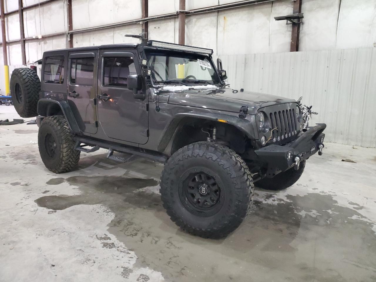 2017 Jeep Wrangler VIN 1C4BJWDG7HL555781 Copart auction photo, rollover damage thumbnail 4