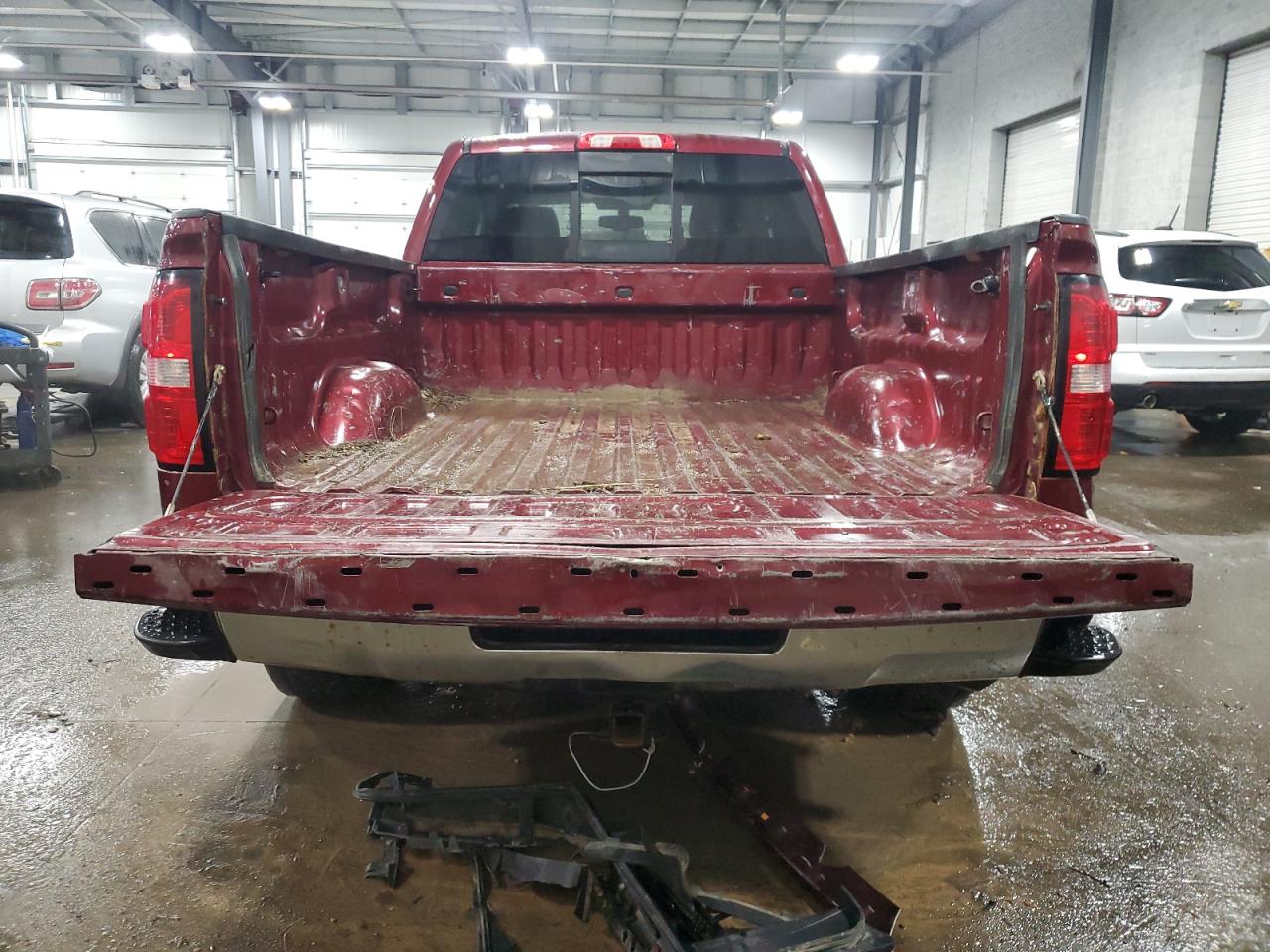 2014 GMC Sierra VIN 1GTV2VEC3EZ186491 Copart auction photo, front end / rear end damage thumbnail 6