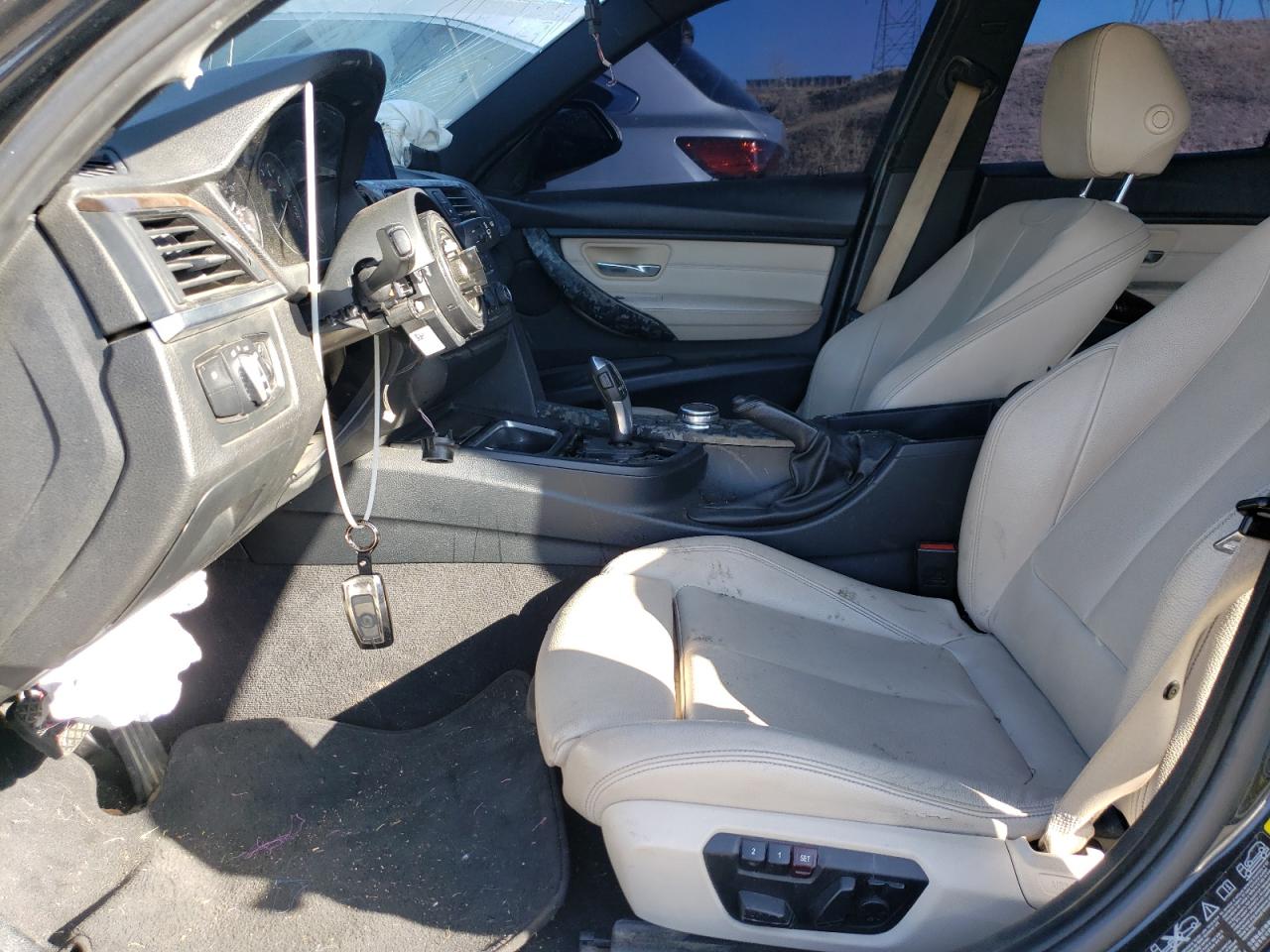 2015 BMW 3er VIN WBA3B3C59FJ984779 Copart auction photo, front end / side damage thumbnail 7
