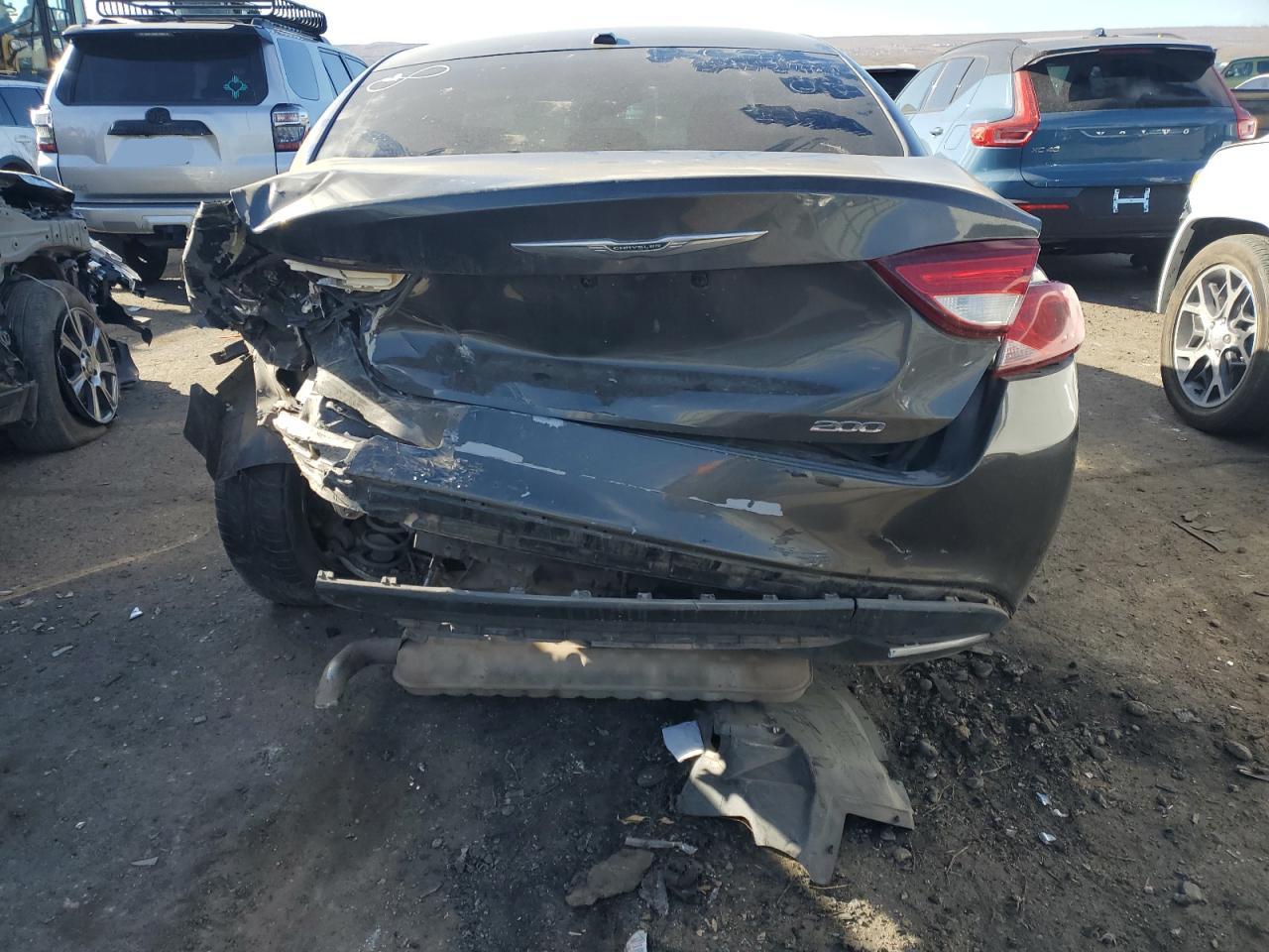 2015 Chrysler 200 VIN 1C3CCCAB6FN602665 Copart auction photo, rear end damage thumbnail 6