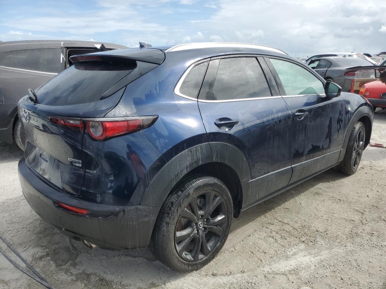 2021 Mazda CX-30 VIN 3MVDMBEY8MM237255 Copart auction photo, water/flood damage thumbnail 3