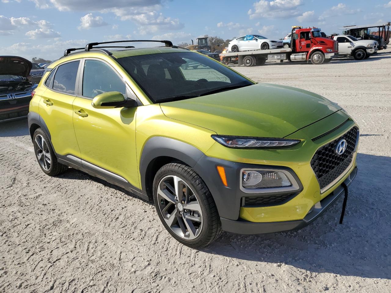 2020 Hyundai Kona VIN KM8K53A51LU445295 Copart auction photo, water/flood damage thumbnail 4