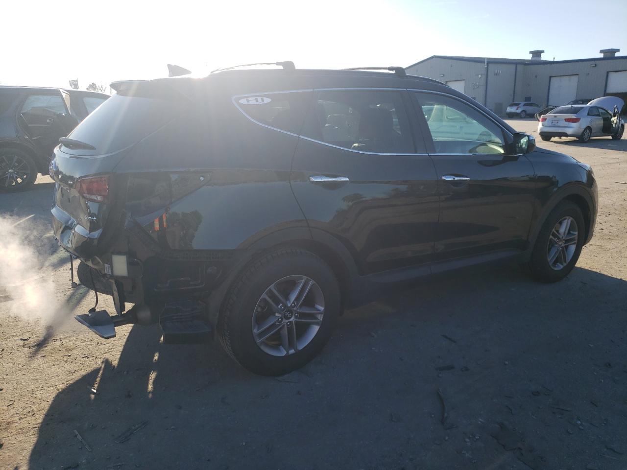 2017 Hyundai Santa Fe VIN 5NMZU3LB6HH036829 Copart auction photo, rear end / frame damage damage thumbnail 3