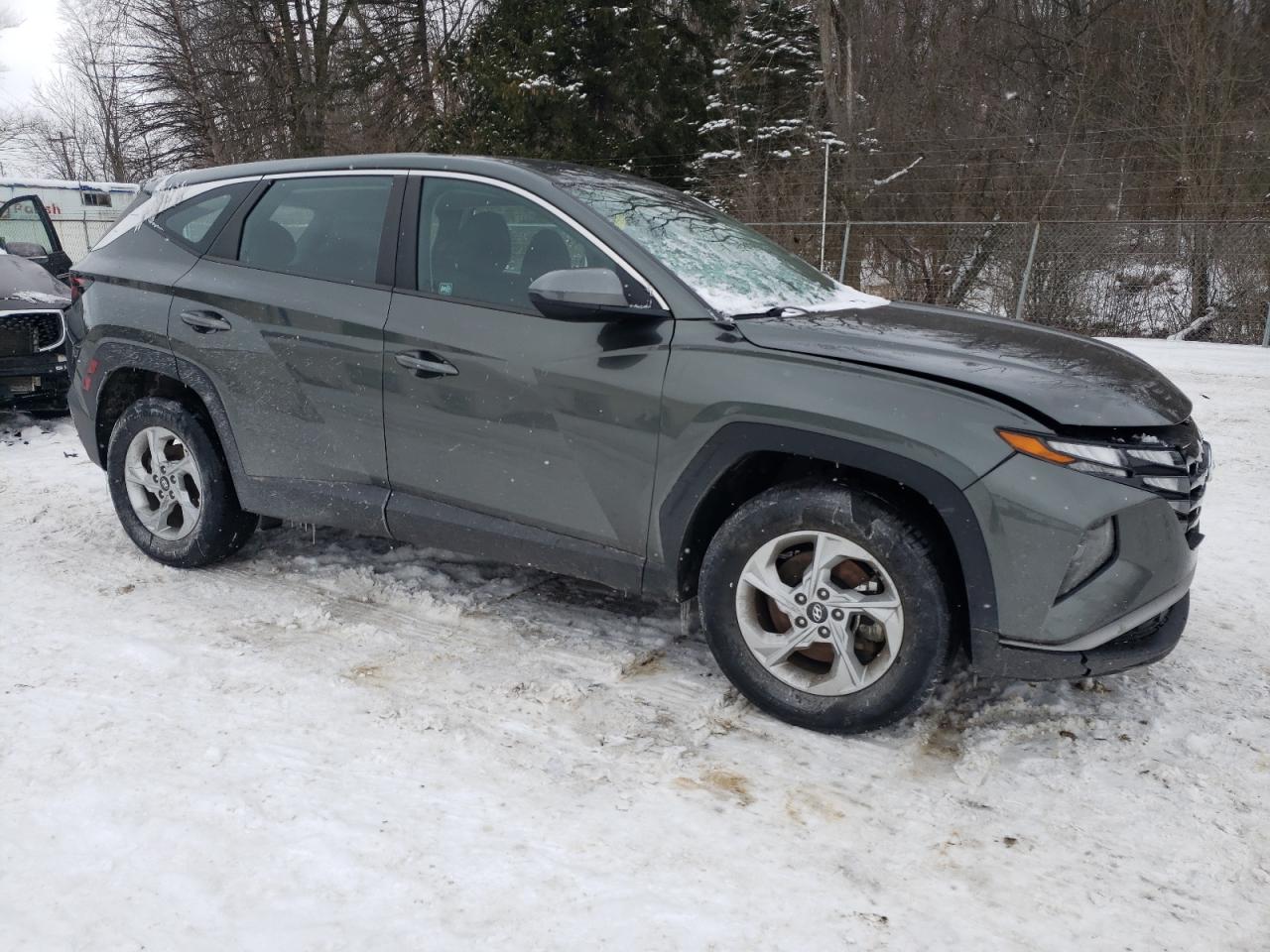 2022 Hyundai Tucson VIN 5NMJACAE0NH025579 Copart auction photo, front end damage thumbnail 4