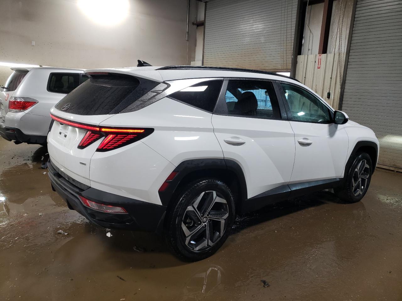 2023 Hyundai Tucson VIN 5NMJFCAE7PH291718 Copart auction photo, front end / side damage thumbnail 3