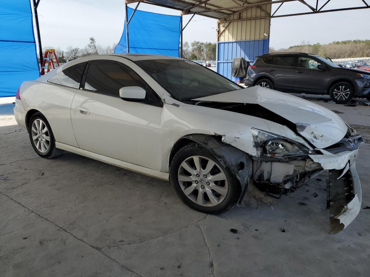 2007 Honda Accord VIN 1HGCM826X7A002653 Copart auction photo, front end damage thumbnail 4