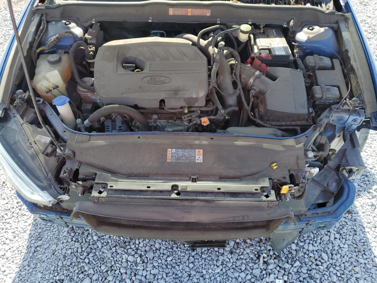 2017 Ford Fusion VIN 3FA6P0HD0HR334849 Copart auction photo, front end / undercarriage damage thumbnail 11