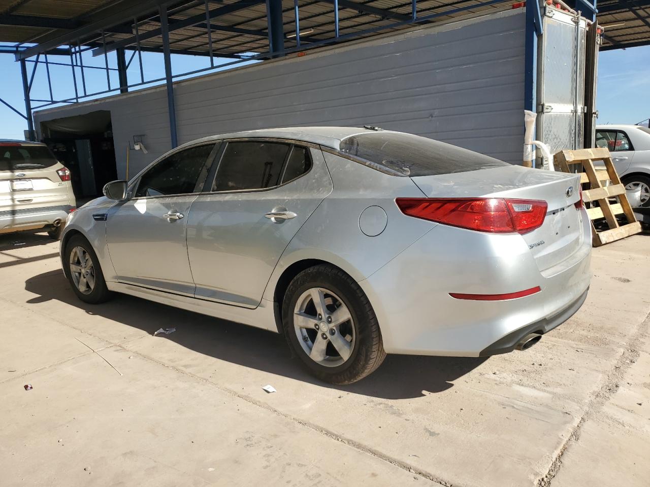 2014 KIA Optima VIN KNAGM4A76E5496578 Copart auction photo, front end damage thumbnail 2