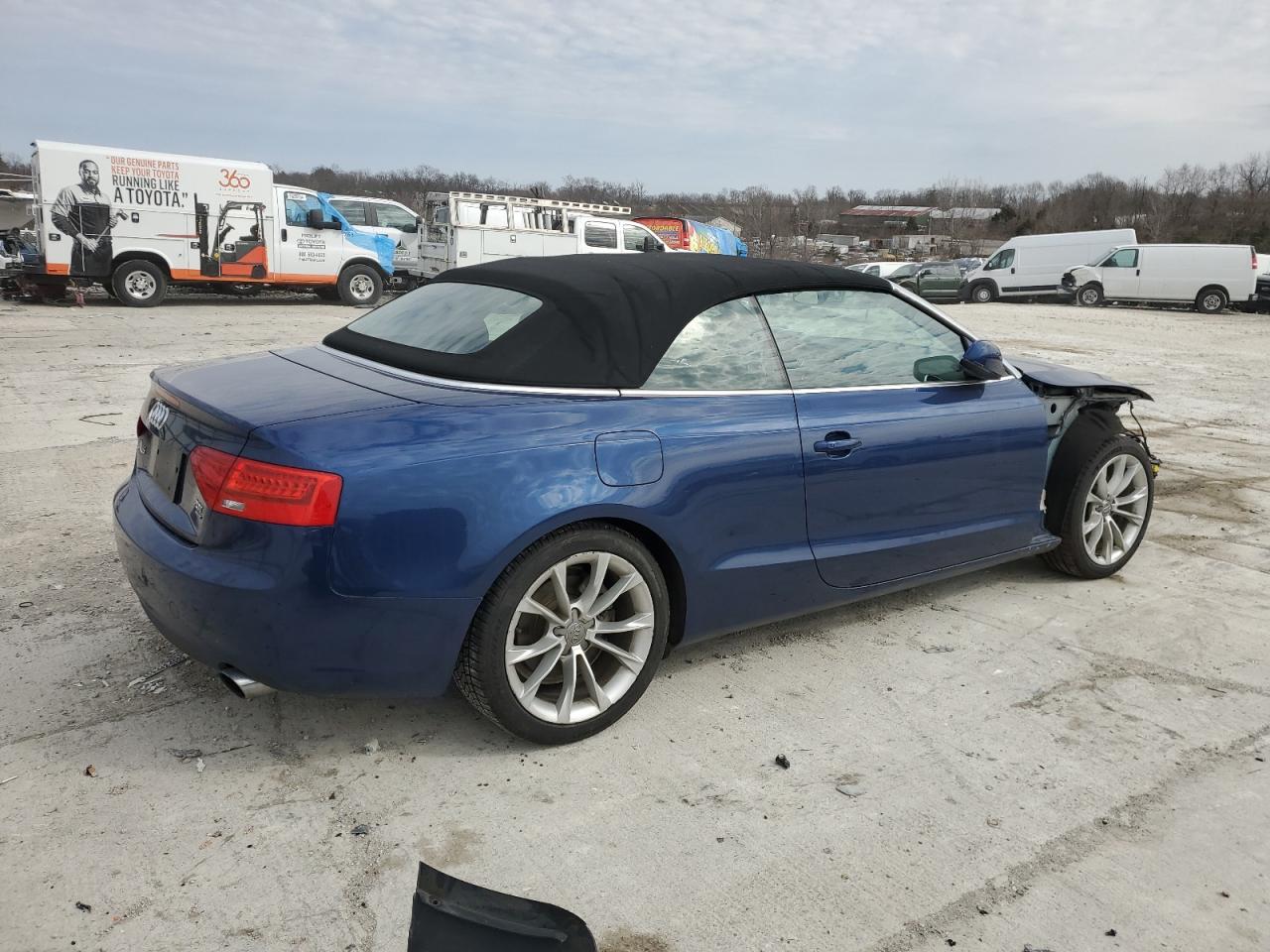 2014 Audi A5 VIN WAULFAFHXEN005146 Copart auction photo, front end damage thumbnail 3