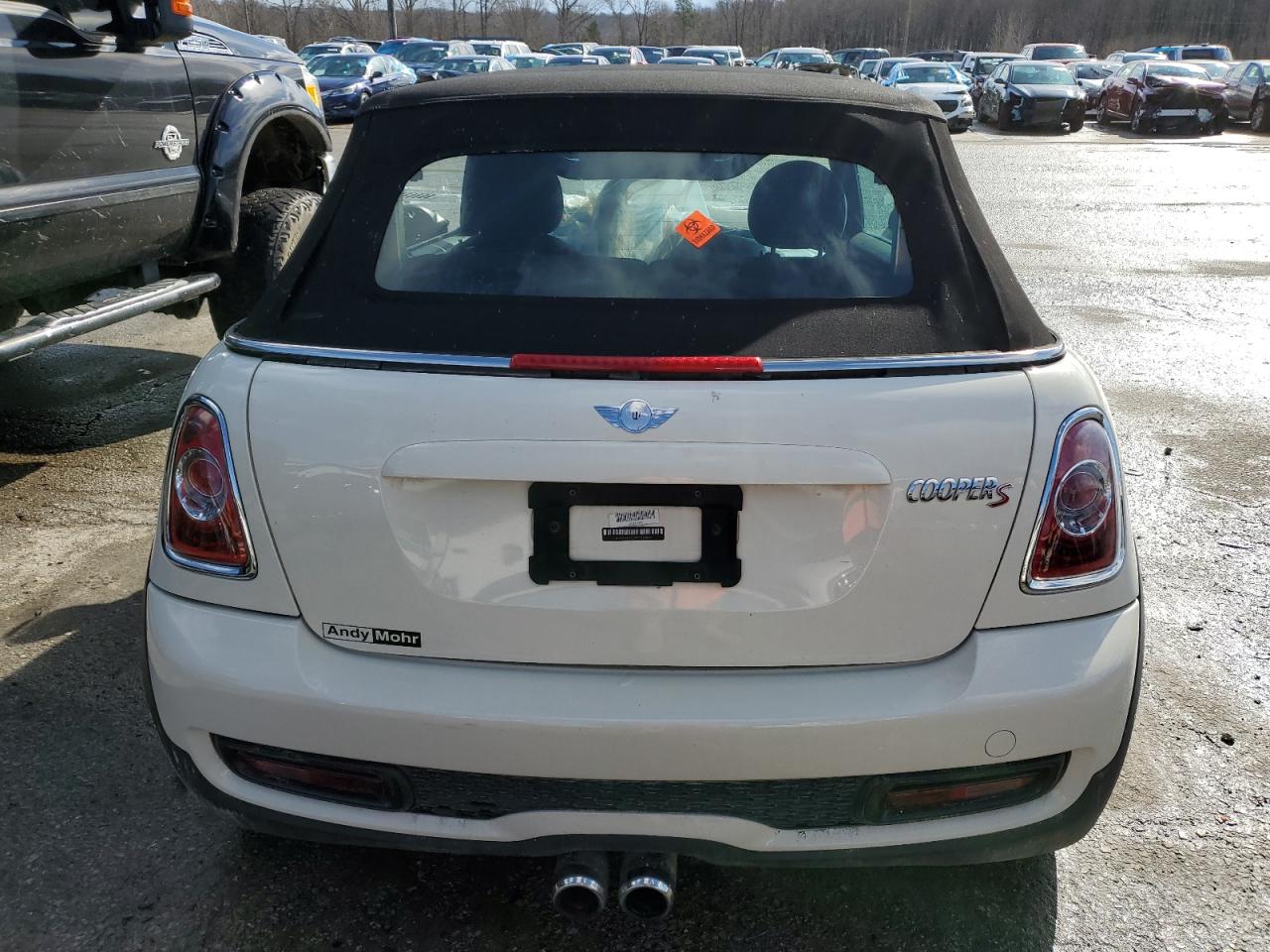 2011 MINI Cooper VIN WMWZP3C59BT249049 Copart auction photo, front end / side damage thumbnail 6