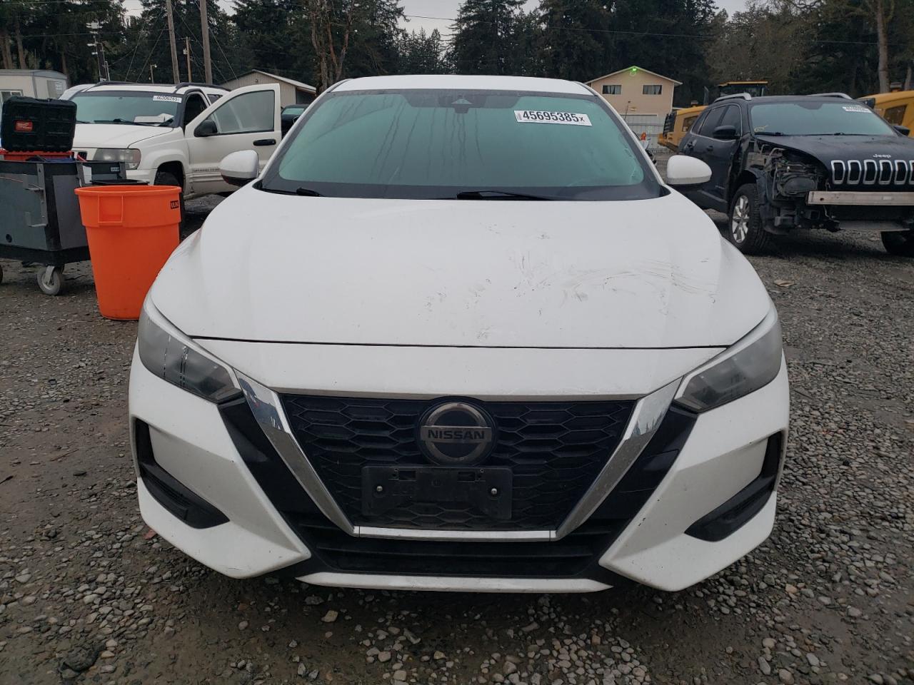 2021 Nissan Sentra VIN 3N1AB8CV6MY242312 Copart auction photo, top/roof damage thumbnail 5