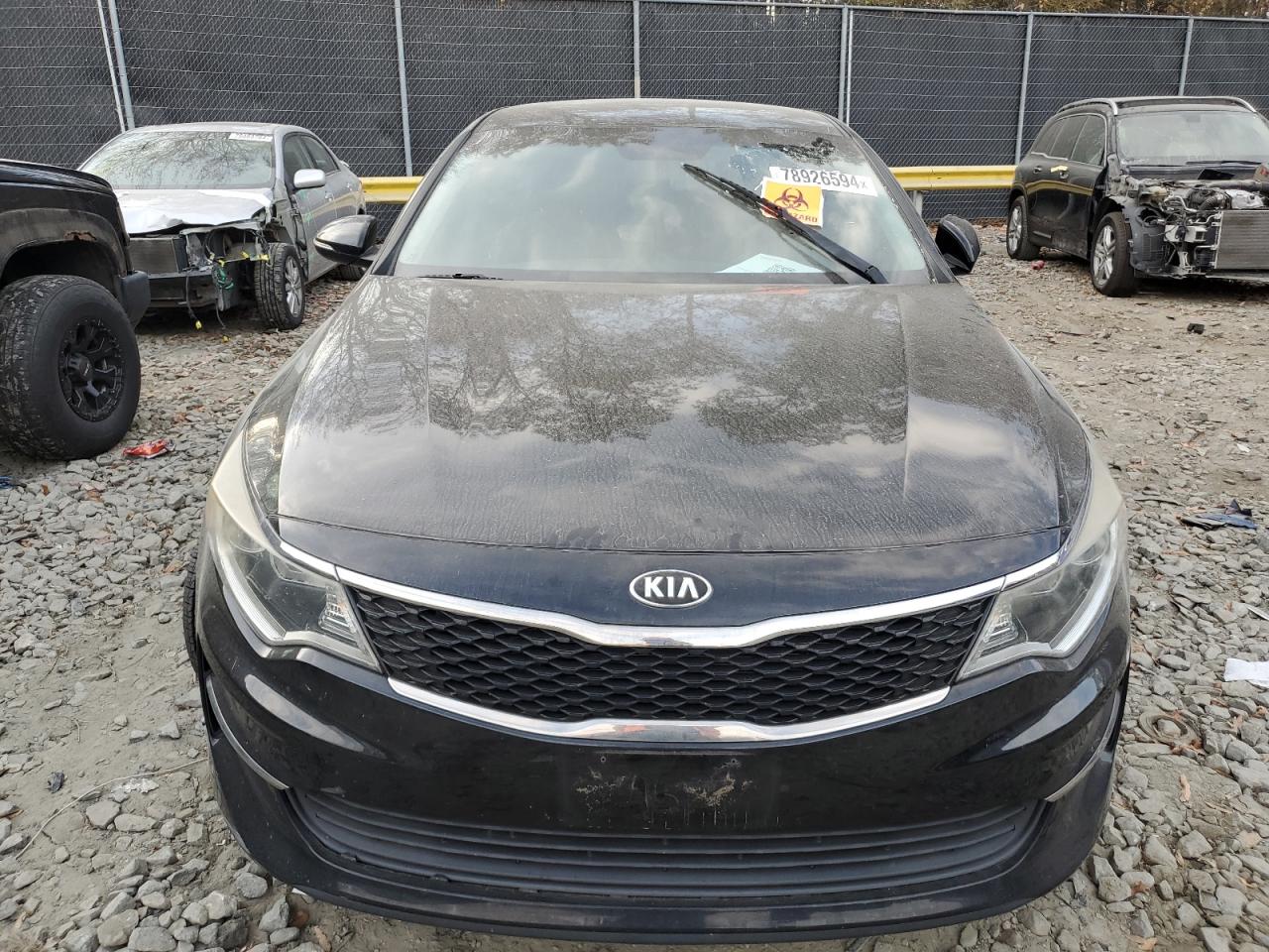 2016 KIA Optima VIN 5XXGT4L35GG097076 Copart auction photo, mechanical damage thumbnail 5