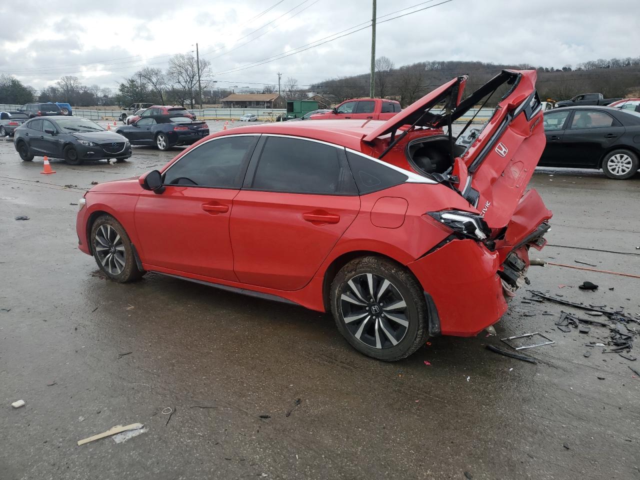 2022 Honda Civic VIN 19XFL1H78NE001839 Copart auction photo, rear end damage thumbnail 2
