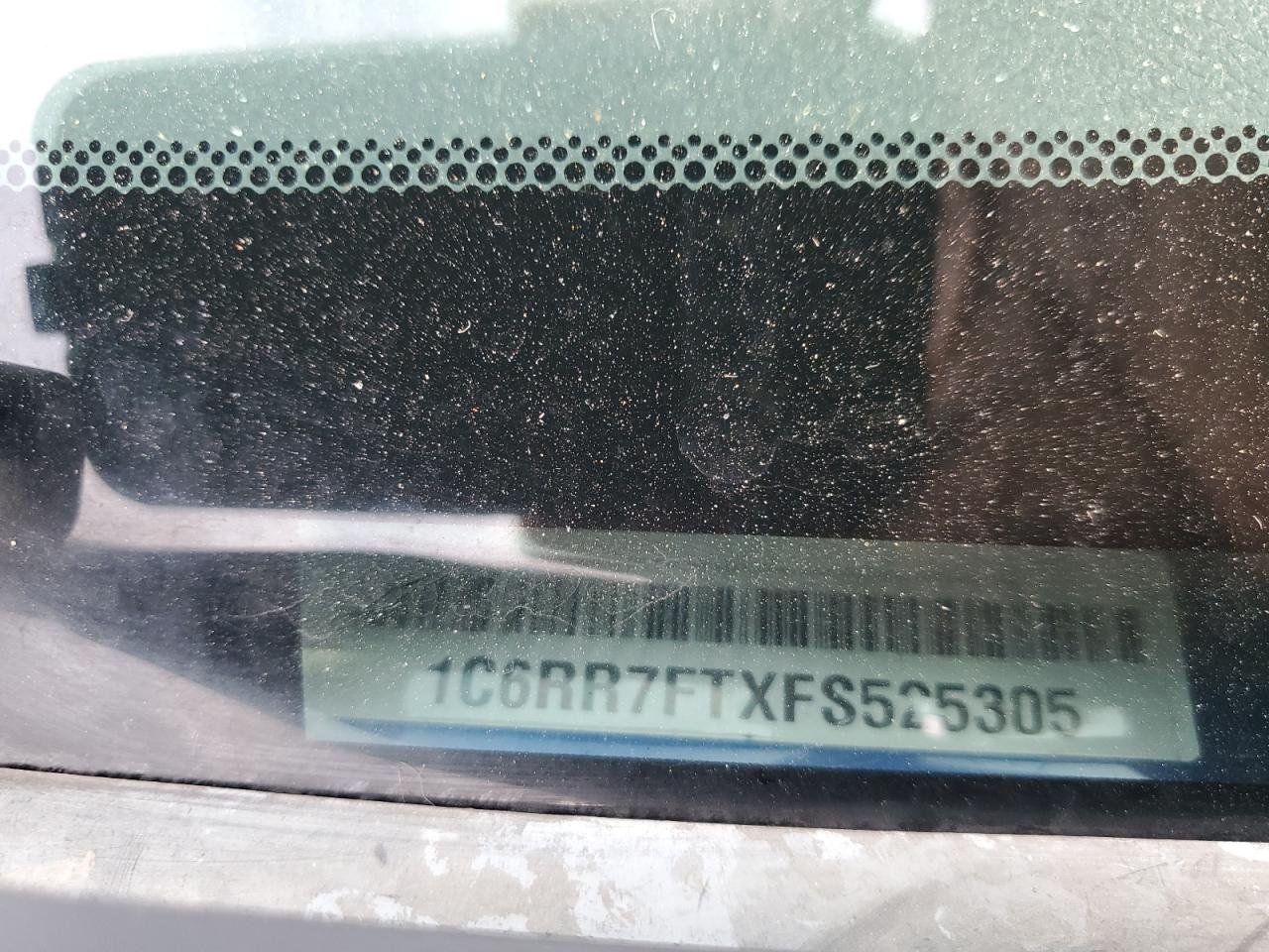 2015 RAM 1500 VIN 1C6RR7FTXFS525305 Copart auction photo, front end / side damage thumbnail 12