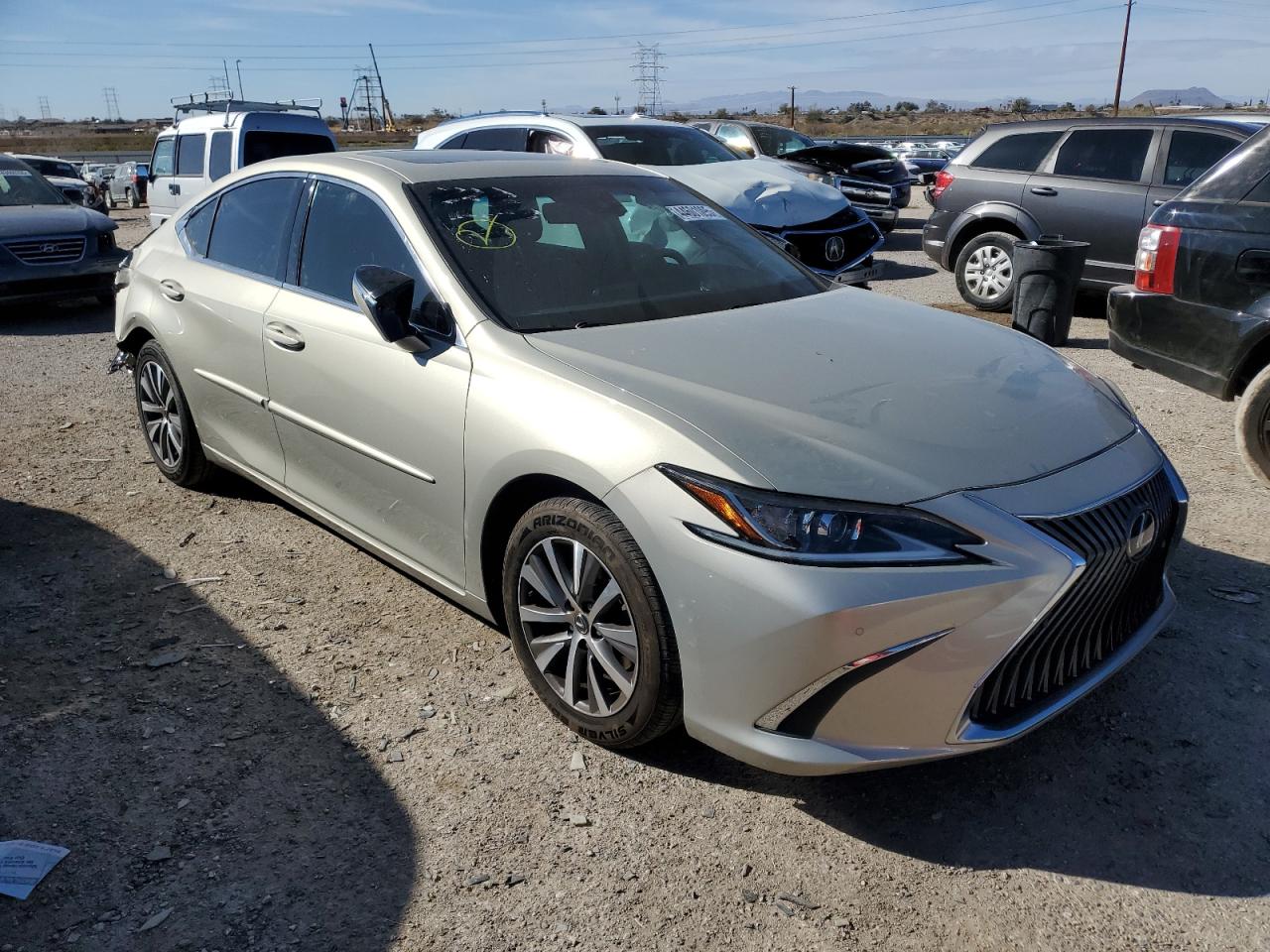 2020 Lexus ES VIN 58ADZ1B19LU080435 Copart auction photo, rear end / frame damage damage thumbnail 4