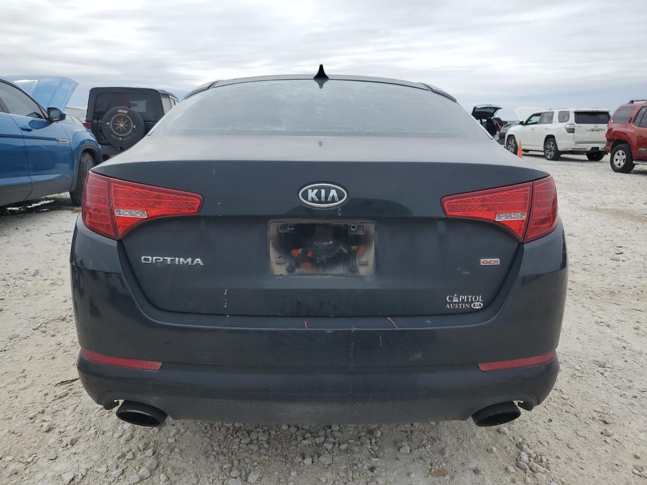 2013 KIA Optima VIN KNAGM4A72D5300375 Copart auction photo, front end / minor dent/scratches damage thumbnail 6