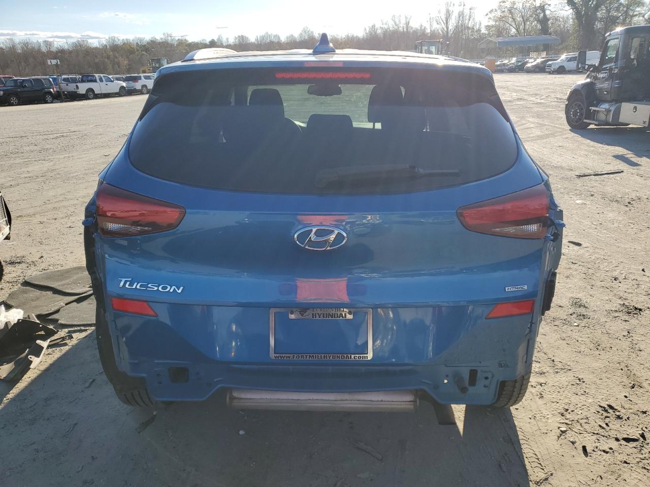 2019 Hyundai Tucson VIN KM8J3CA4XKU079232 Copart auction photo, side / rear end damage thumbnail 6