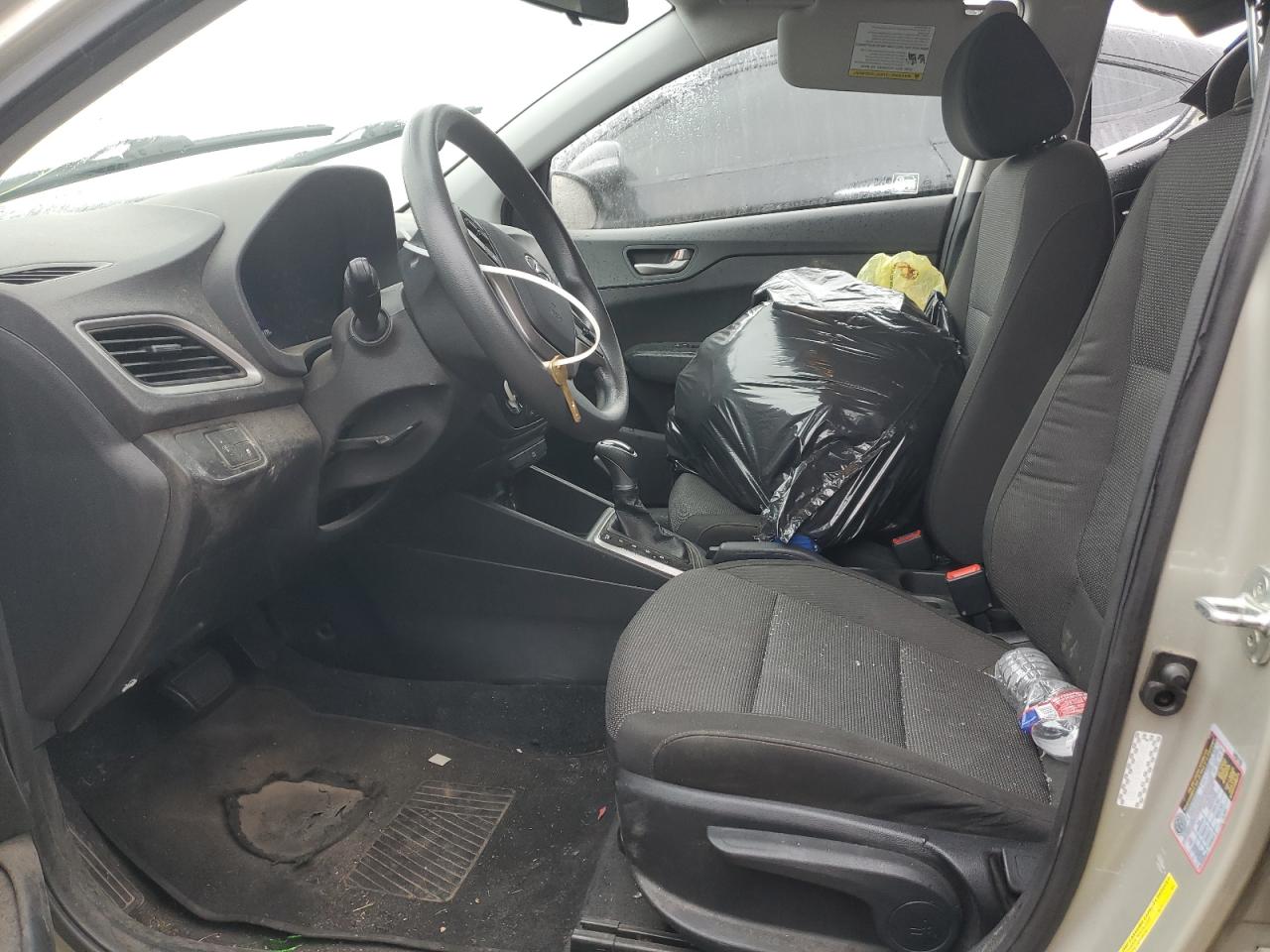 2020 Hyundai Accent VIN 3KPC24A69LE100403 Copart auction photo, rear end / side damage thumbnail 7