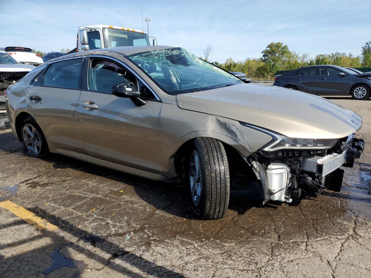 2021 KIA K5 VIN 5XXG14J24MG039486 Copart auction photo, rollover damage thumbnail 4