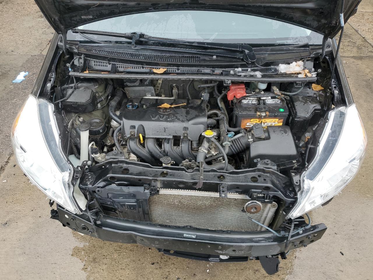 2014 Toyota Yaris VIN VNKKTUD37EA000341 Copart auction photo, front end damage thumbnail 11