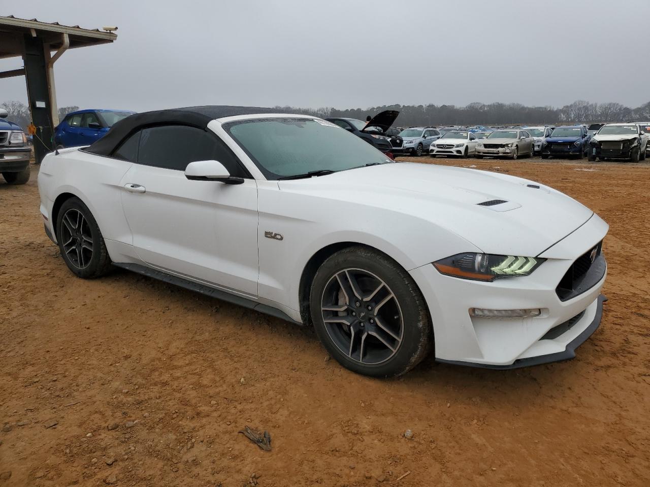 2018 Ford Mustang VIN 1FATP8FF3J5132845 Copart auction photo, side / rear end damage thumbnail 4