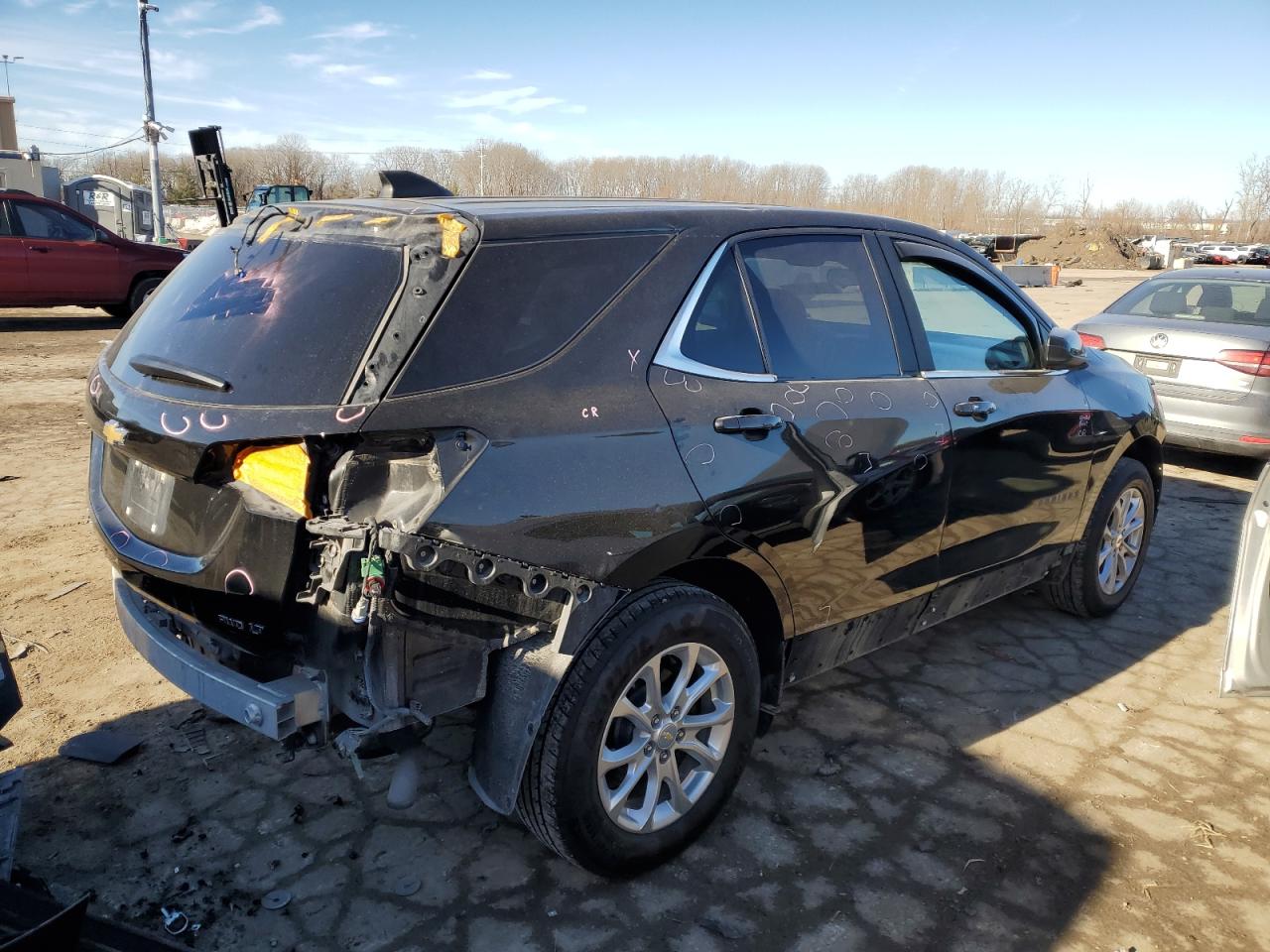 2021 Chevrolet Equinox VIN 2GNAXUEV8M6145593 Copart auction photo, hail damage thumbnail 3