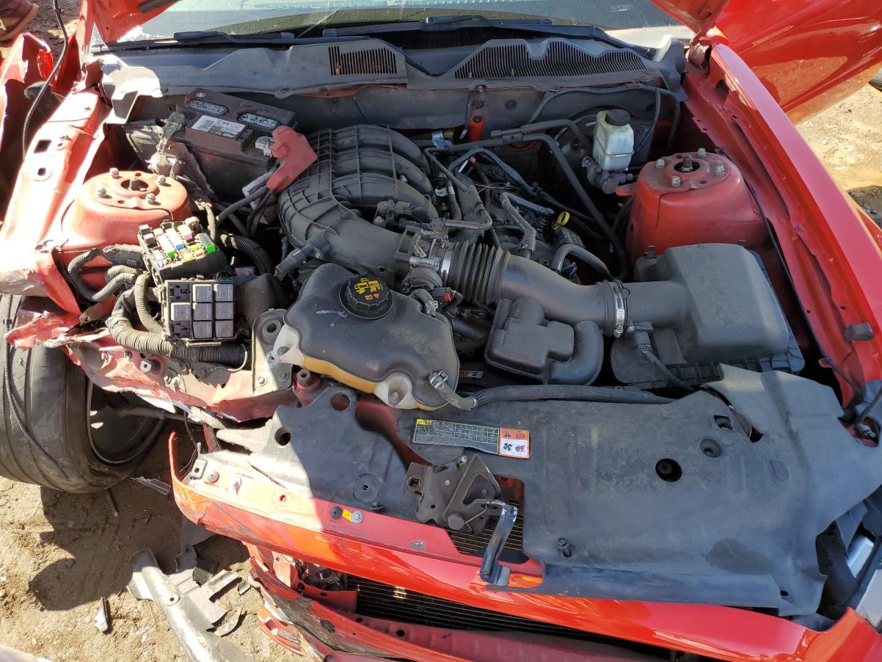 2013 Ford Mustang VIN 1ZVBP8AM2D5233792 Copart auction photo, front end / side damage thumbnail 11