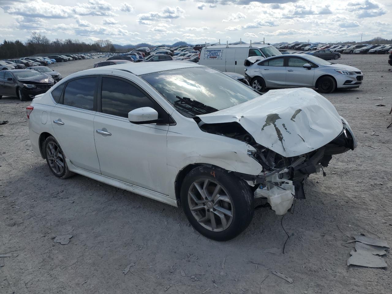 2013 Nissan Sentra VIN 3N1AB7AP5DL661795 Copart auction photo, front end damage thumbnail 4