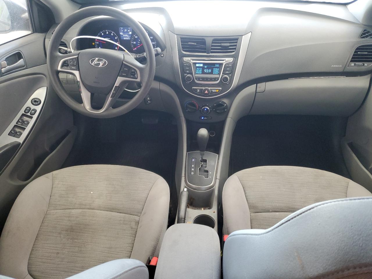 2017 Hyundai Accent VIN KMHCT4AE7HU352062 Copart auction photo, side damage thumbnail 8