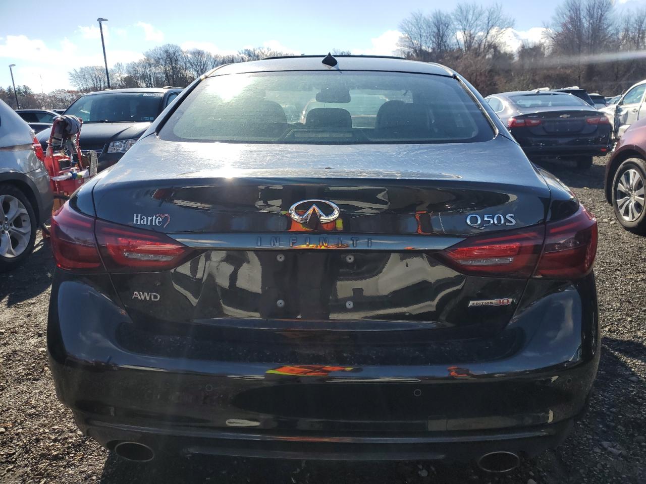 2020 Infiniti Q50 VIN JN1EV7AR7LM253149 Copart auction photo, all over / undercarriage damage thumbnail 6