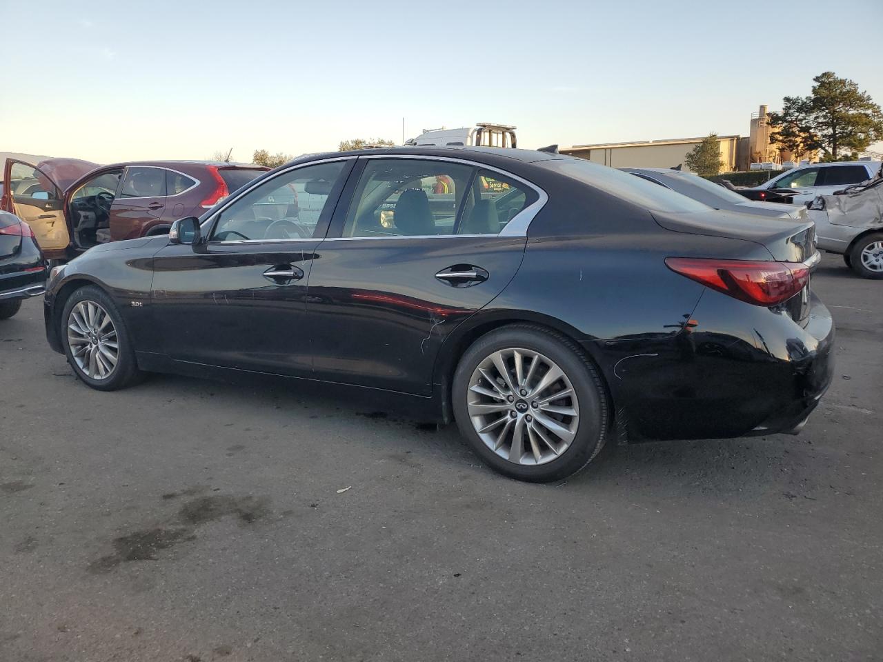 2019 Infiniti Q50 VIN JN1EV7AP0KM517633 Copart auction photo, vandalism damage thumbnail 2