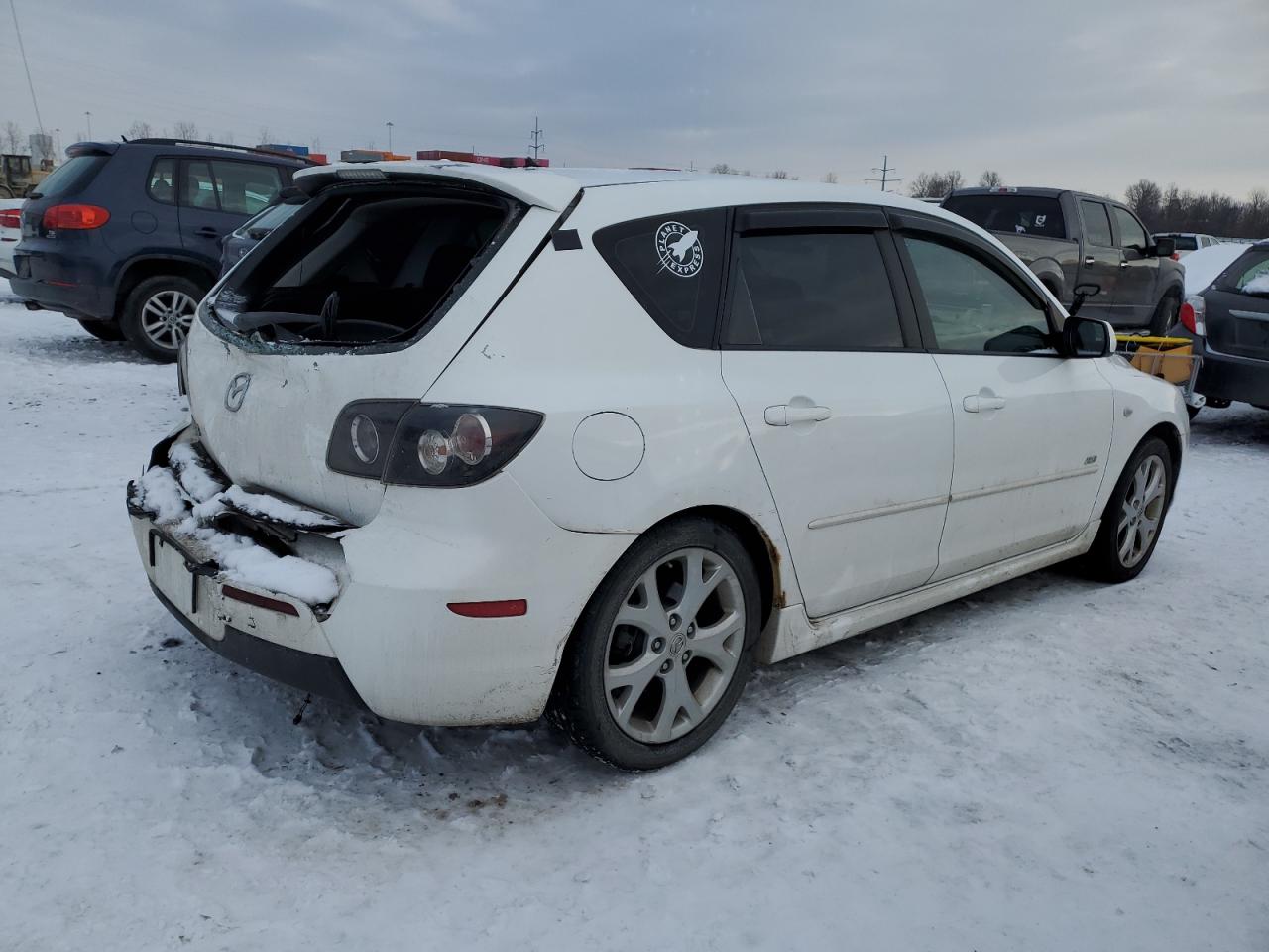 2008 Mazda 3 VIN JM1BK343581863603 Copart auction photo, rear end damage thumbnail 3