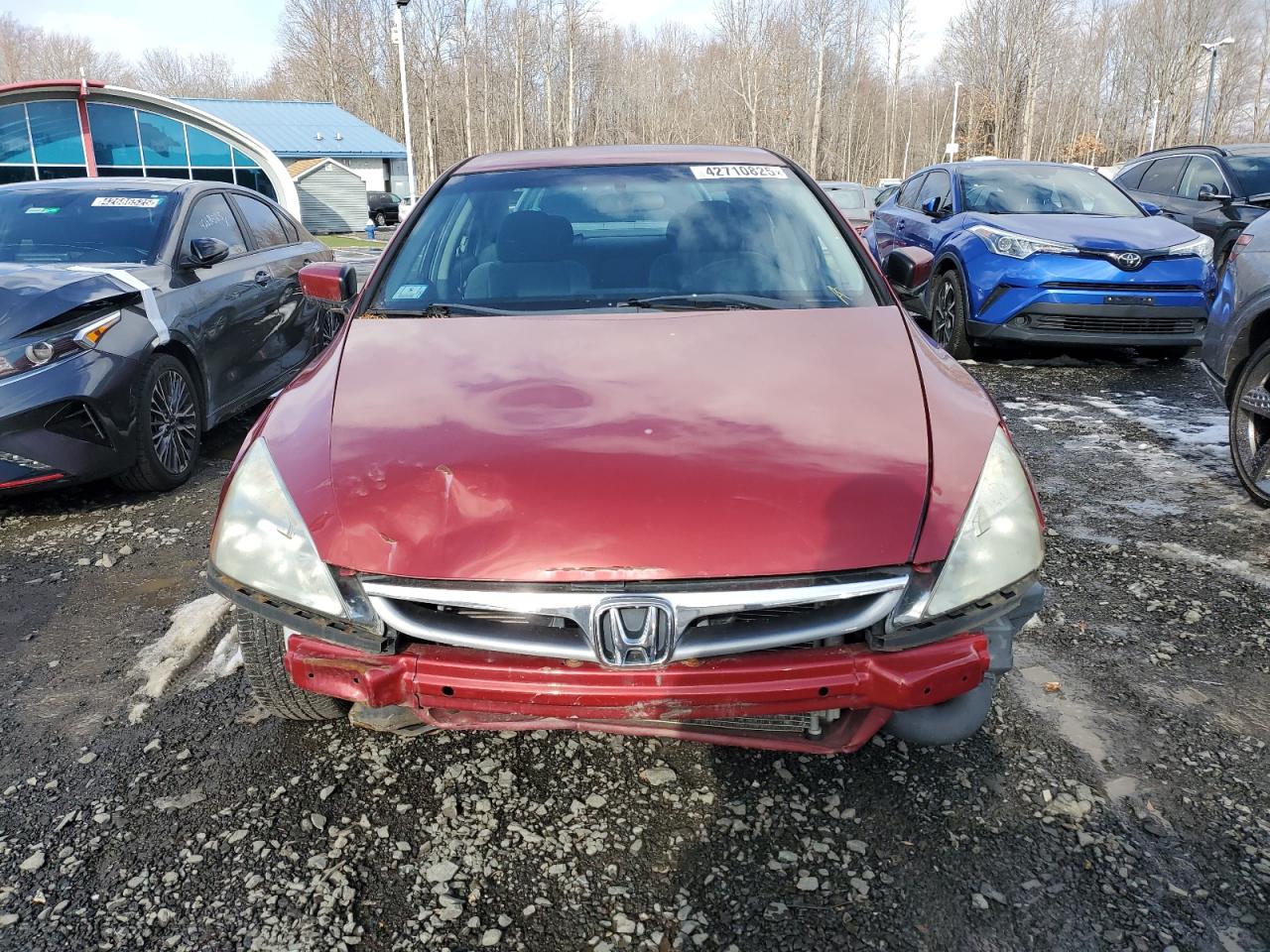 2007 Honda Accord VIN 1HGCM56317A051996 Copart auction photo, front end / side damage thumbnail 5