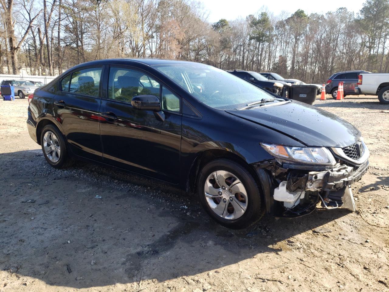 2015 Honda Civic VIN 19XFB2E51FE030726 Copart auction photo, front end damage thumbnail 4