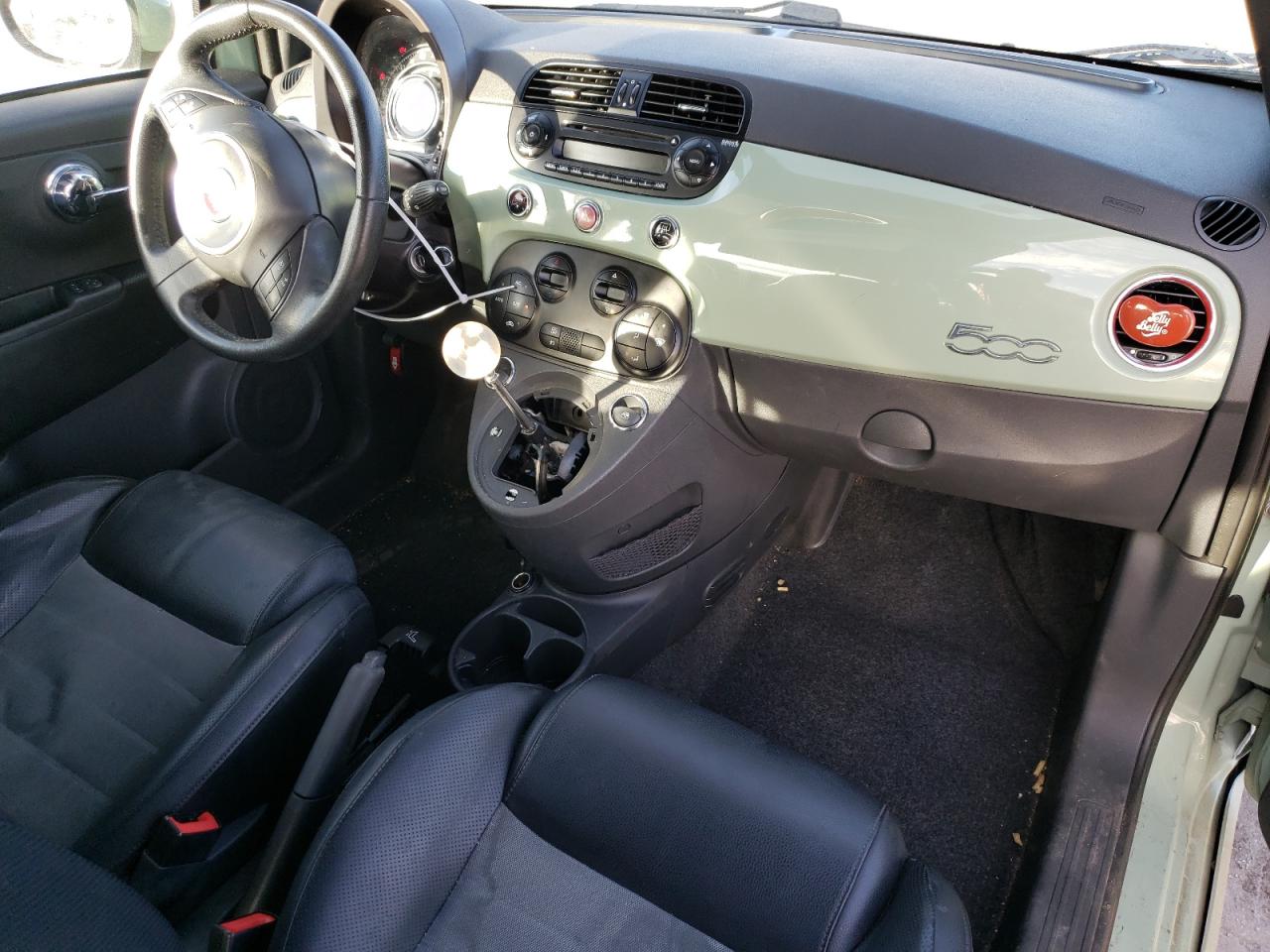 2012 Fiat 500 VIN 3C3CFFBR7CT171821 Copart auction photo, undercarriage / hail damage thumbnail 8